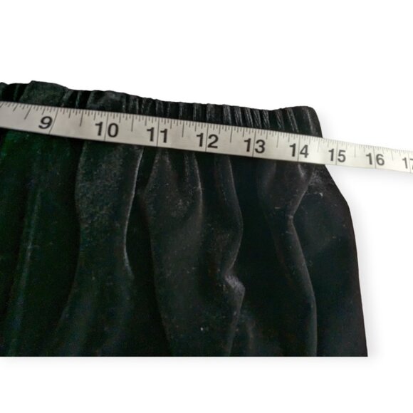 Vintage Suzannah James 2 Piece Black Velvet Outfit Size 16W - Picture 13 of 15